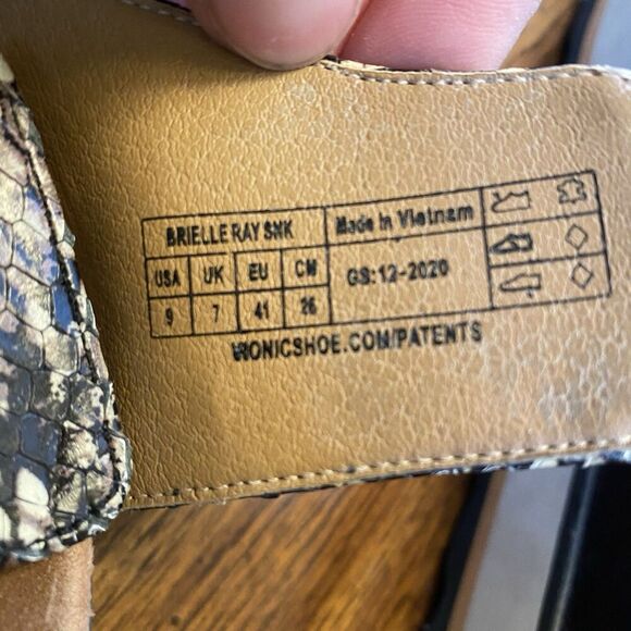 Vionic Women's Brielle Backstrap Platform Sandals Supportive Size 9 Shoes - Picture 7 of 7